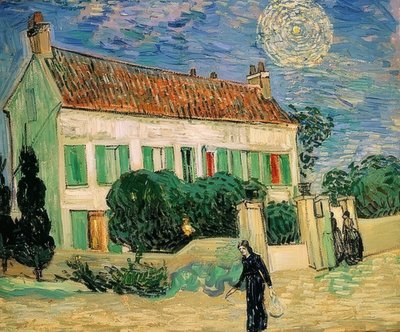 White House at Night. June 1890 by Vincent van Gogh