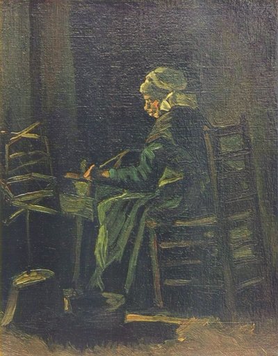 Woman at the Spinning Wheel by Vincent van Gogh