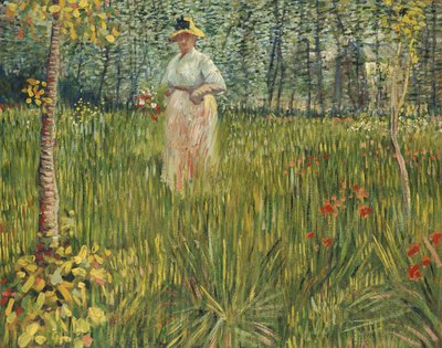 Woman in a Garden by Vincent van Gogh