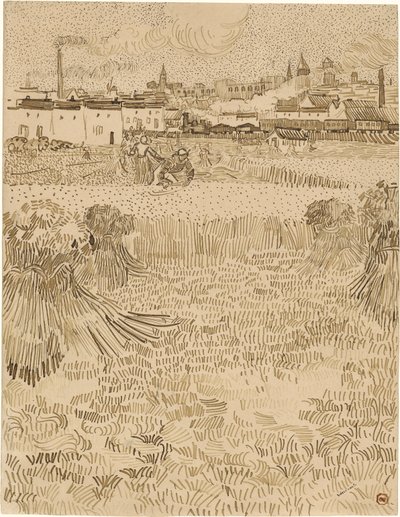 Arles. View from the Wheatfields by Vincent van Gogh
