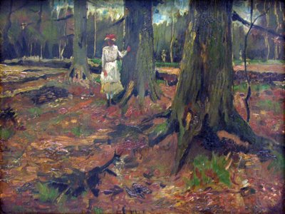 Girl in the Woods by Vincent van Gogh