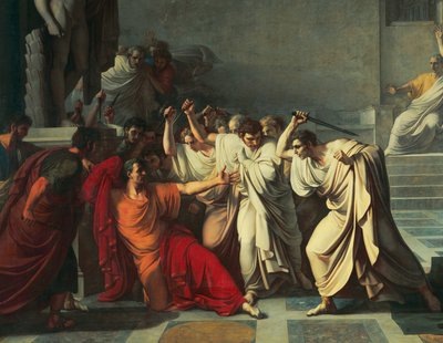 The death of Julius Caesar by Vincenzo Camuccini