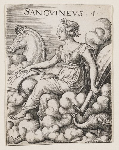 Sanguine Temperament, c.1530-62 by Virgilius the elder Solis