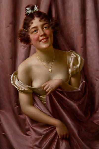 Lady in Purple by Vittorio Reggianini