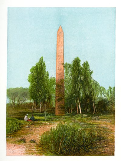 Obelisk at Heliopolis, Egypt by W. Dickens