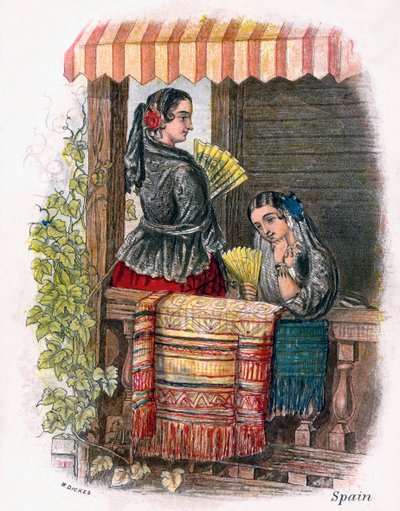 Spanish Girl by W. Dickes