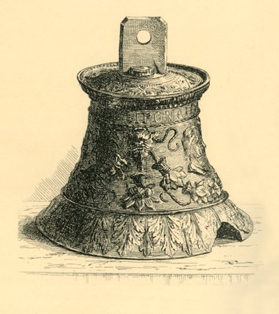 Bronze hand bell by W. E. Mackaness