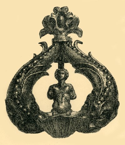 Bronze door knocker by W. Harbutt
