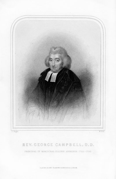 George Campbell, Scottish Enlightenment Philosopher by W. Holl