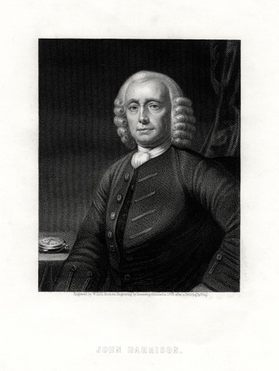John Harrison, English clock maker, 19th century by W. Holl
