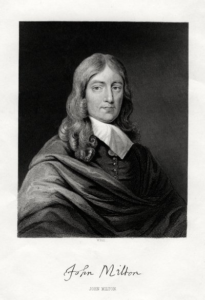John Milton, English poet by W. Holl