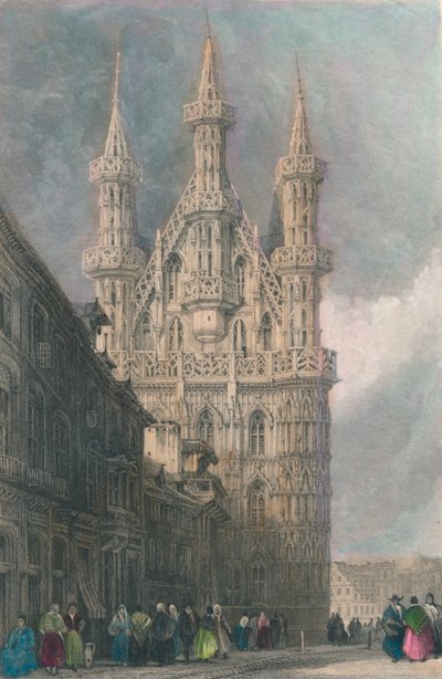Hotel De Ville, Louvain, 19th century by W. Wallis