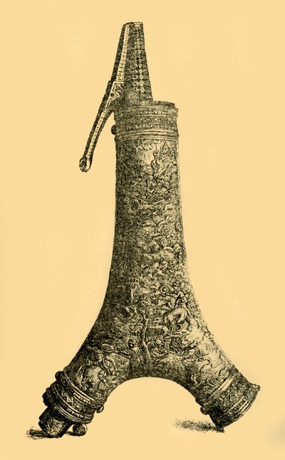 Powder flask by W. Wise