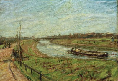 Landscape at the Teltow Canal by Waldemar Rosler