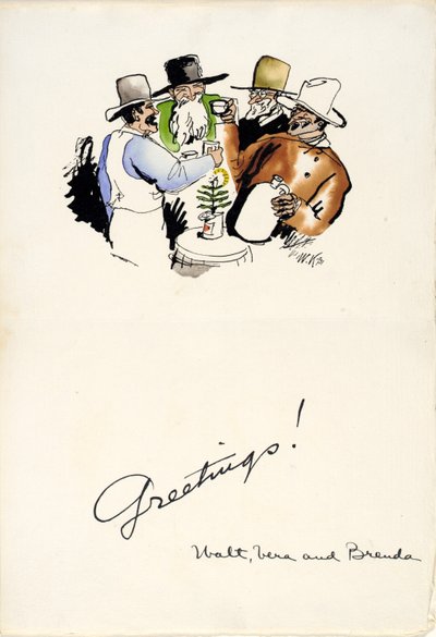 Christmas Greetings 1931 by Walt Kuhn