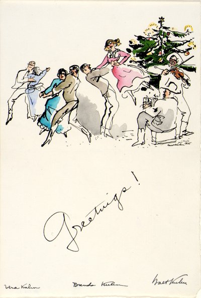 Christmas Greetings 1935 by Walt Kuhn