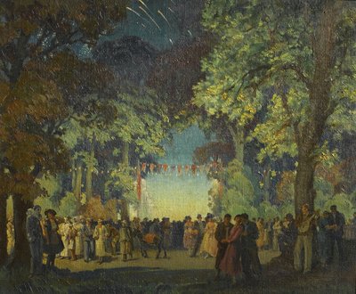 Carnival Night, Memorial Park, Coventry by Walter Ashworth