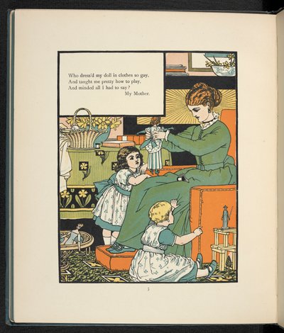 A mother with her children by Walter Crane