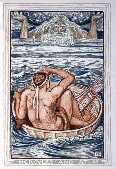 Heracles and Atlas, c.1900 by Walter Crane