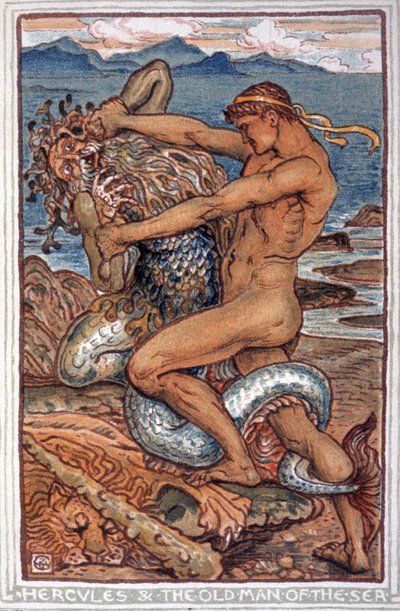 Hercules and Neree by Walter Crane