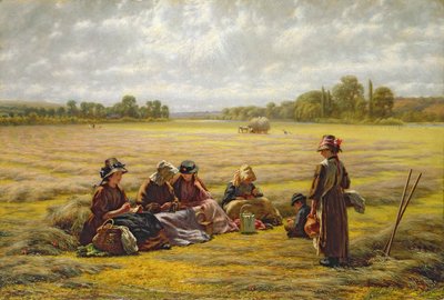 Harvesters Resting in the Sun, Berkshire, 1865 by Walter Field