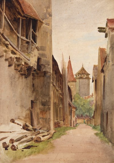 Back Street, Rothenburg by Walter Frederick Roofe Tyndale