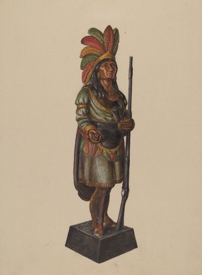Cigar Store Indian by Walter Hochstrasser