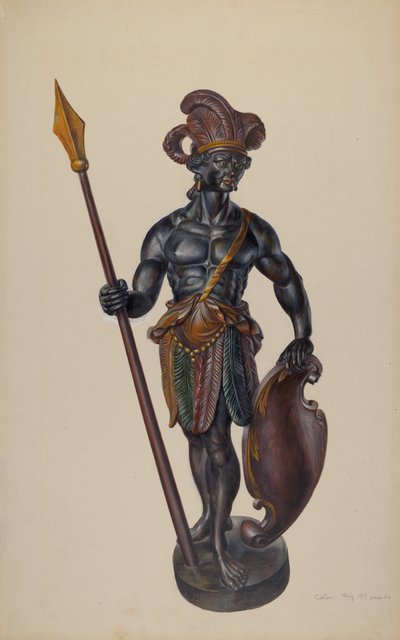 Cigar Store Indian by Walter Hochstrasser