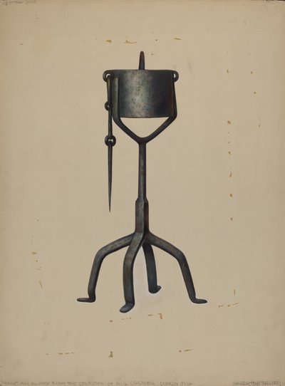 Oil Lamp by Walter Hochstrasser