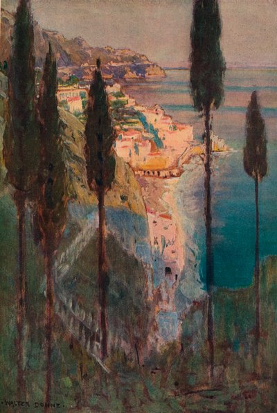 Evening Shadows, Amalfi by Walter J Donne