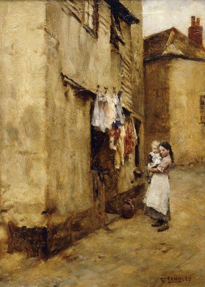 A Street in Newlyn by Walter Langley