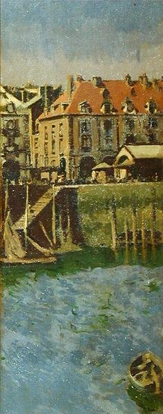 La Darse (The Inner Harbour) Dieppe by Walter Richard Sickert