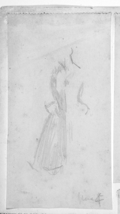 Sketch of a female figure by Walter Richard Sickert