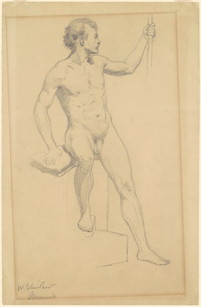 Male Nude by Walter Shirlaw