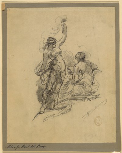 Motif for Bank Note Design by Walter Shirlaw