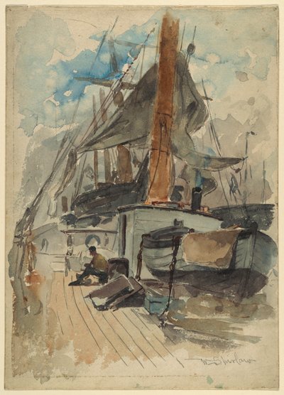 On Board Ship by Walter Shirlaw