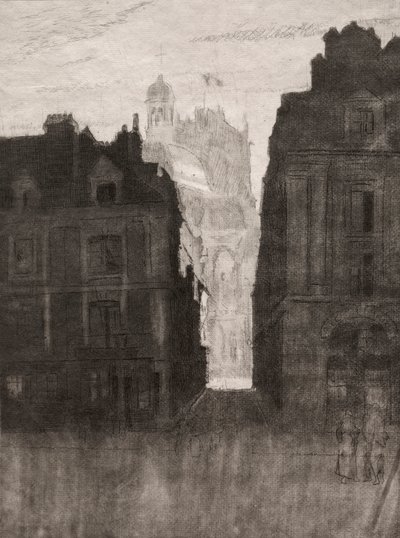 Dieppe, La Rue Notre Dame by Walter Sickert