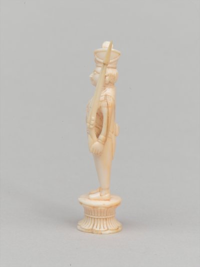 White pawn, chess piece, India by Walter Stanley Paget