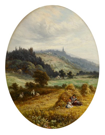 Harvest Time at Earlswood, near Redhill, Surrey by Walter Williams