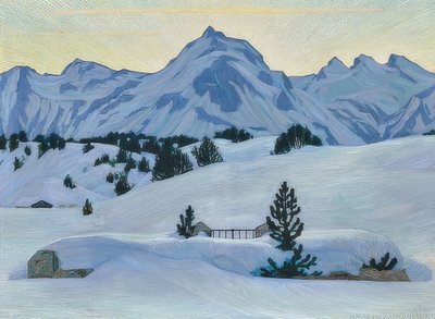 Winter Landscape at Maloja by Walter von Ruckteschell