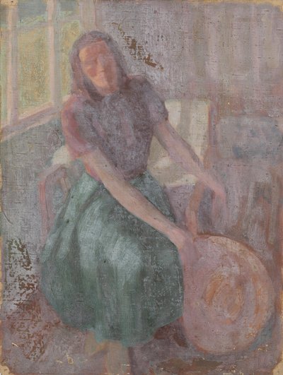 Grete Gamerith with Hat (Sketch) by Walther Gamerith