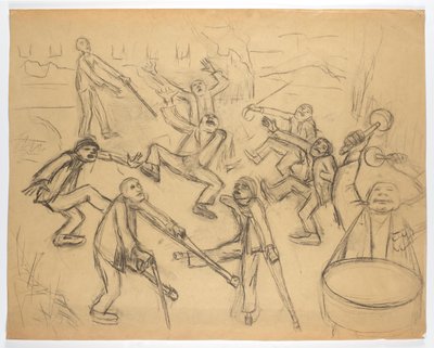 Study for "The Survivors" by Walther Gamerith