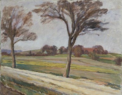 Path with Trees and Farmstead by Walther Gamerith