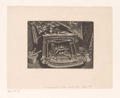 Fireplace by Wanda Gág (signed by artist)