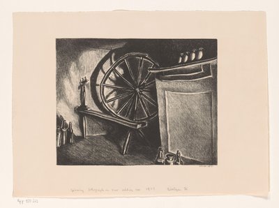 Spinning Wheel by Wanda Gág (signed by artist)