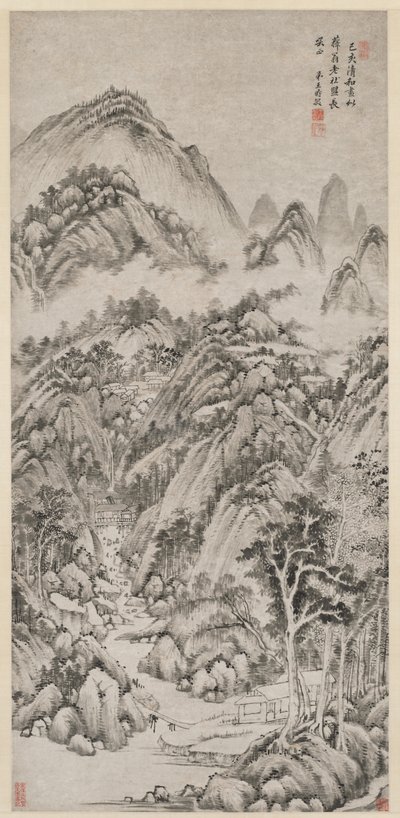 Mountain Village Embraced by the Summer by Wang Shimin