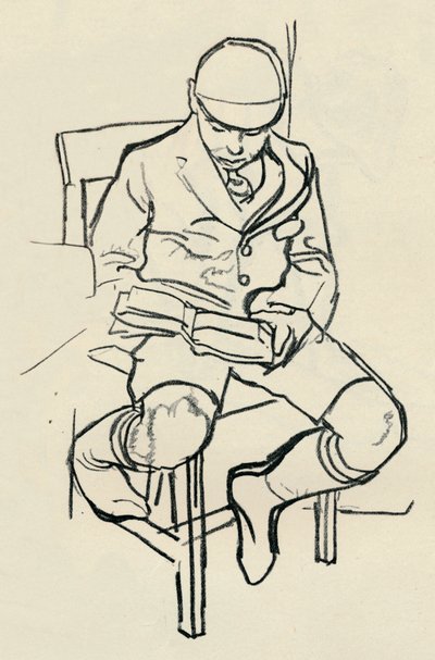 Boy Reading by Warwick Reynolds