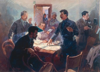 The Leaders of the October Revolution by Wassili Semjonowitsch Swarog