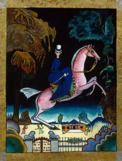 Amazon with Lion by Wassily Kandinsky