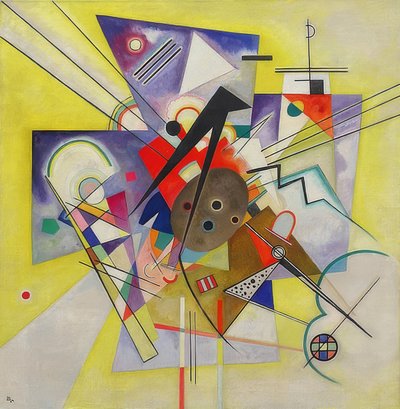 Yellow Accompaniment. 1924 by Wassily Kandinsky